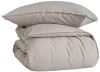 Made lin/bomull sengesett 200x220 beige