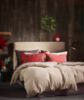 Made lin/bomull sengesett 200x220 beige