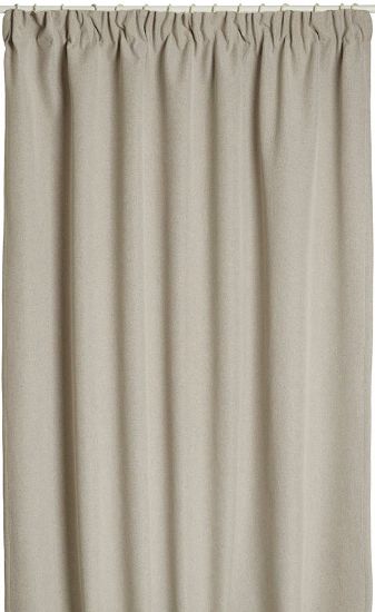 Tias lystett gardin 135x230 beige