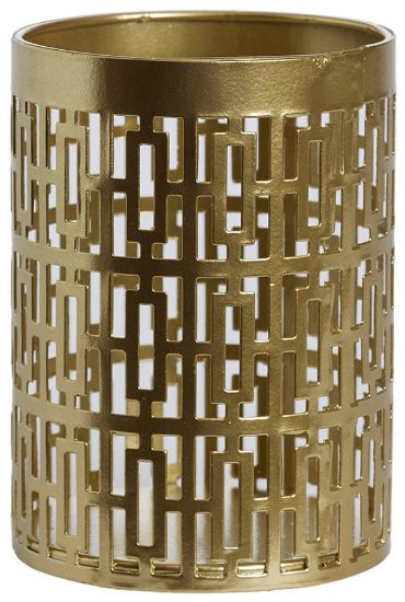 Izzie lyslykt 11 cm gull