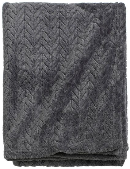 Trinny pledd 130x170 grå