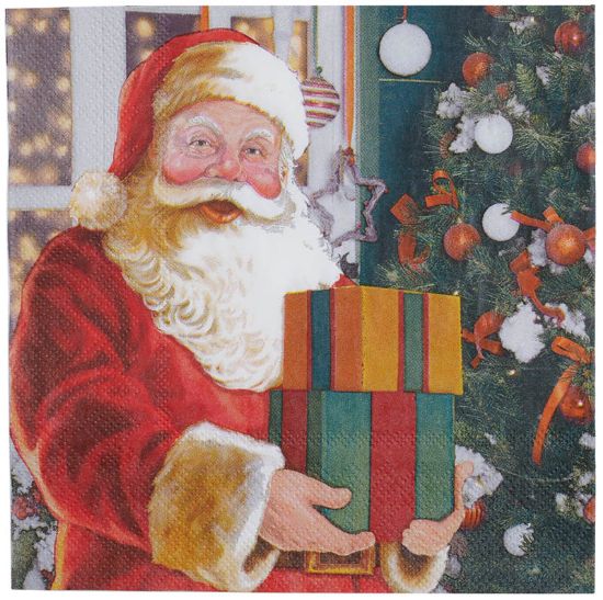 Santa serviett 33x33