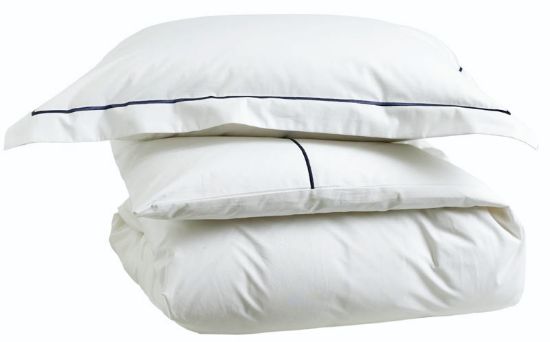 Bord percale 140x200 hvit