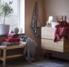 Flakes håndkle 70x130 rød