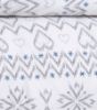 Flakes flanell 140x220 blå