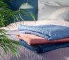 Velvet sengeteppe 240x250 dusty pink