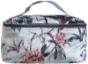 Floral toalettmappe lys grønn
