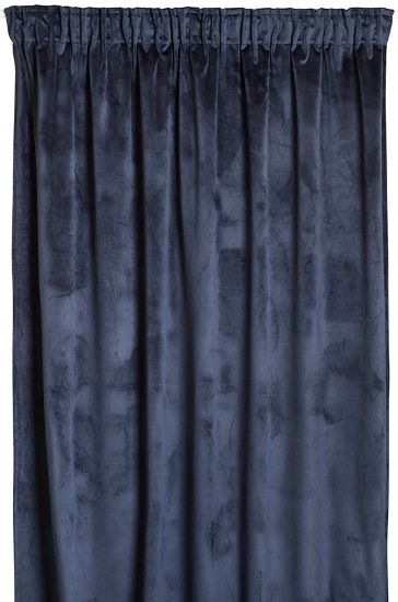 Lucinda gardin 140x260 mørk blå