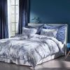 Mouline sateng 140x200 dueblå