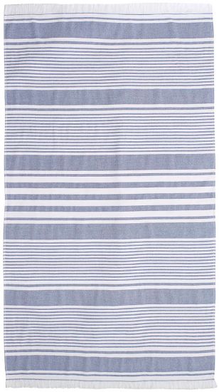 St. Tropez strandhåndkle 80x150 blå