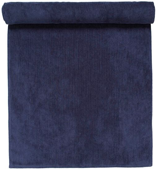 Cord bordløper 40x140 mørk blå