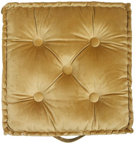 Lucinda sittepute 45x45x8 sennep