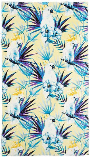 Kakadu strandhåndkle 80x150 gul