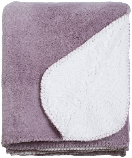 Andrine 130x170 sherpapledd lilla