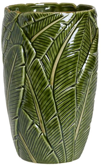 Flora vase 21 cm grønn