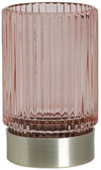 Nicolas telyslykt 10 cm lilla