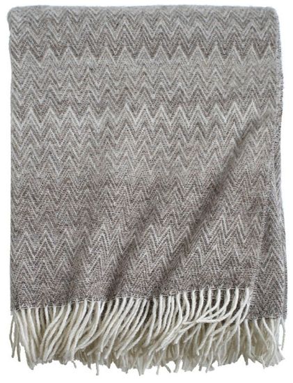 Zian ullpledd 130x170 beige