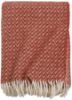 Zelina ullpledd 130x170 rust
