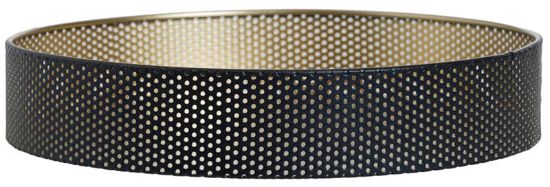 Aadel brett 25 cm svart og gull