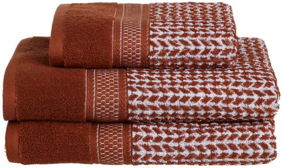 Kongo håndkle 70x130 rust