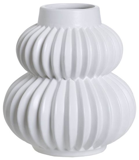 Guro vase 20 cm hvit