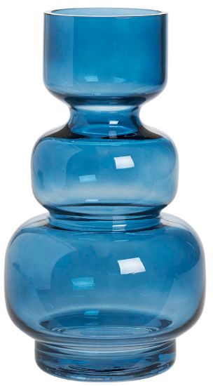 Carlo vase 25 cm blå