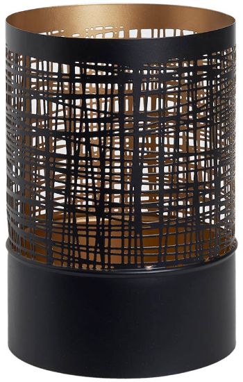 Mel lykt 20 cm svart