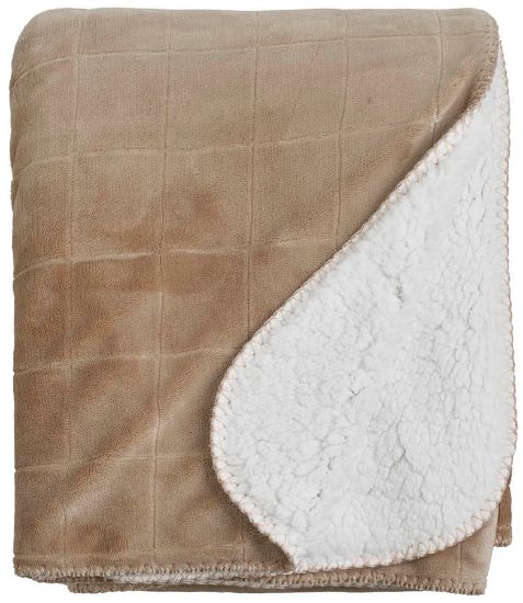 Elwin sherpapledd 130x170 beige