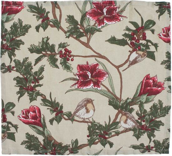 Cheryl lin/bomull serviett 40x40 2pk beige