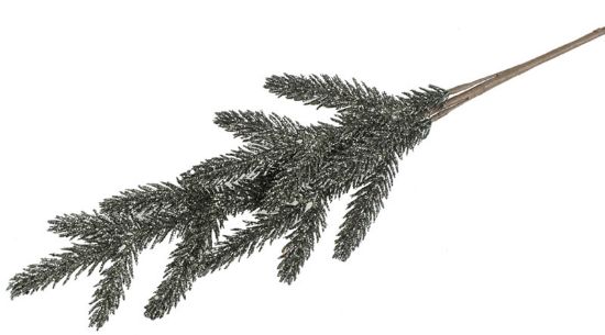 Glimre grankvist med glitter grønn 63 cm