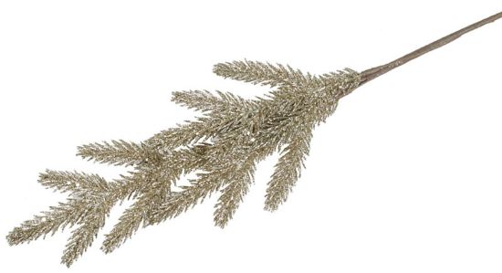 Glimre grankvist med glitter gull 63 cm