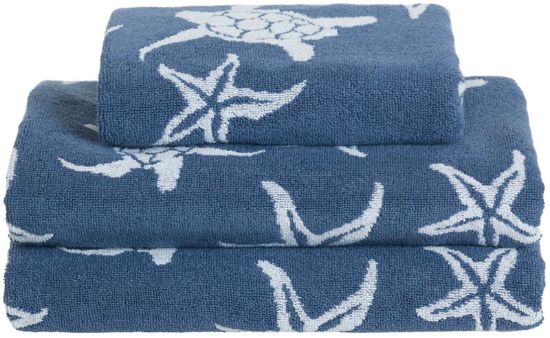 Ocean håndkle 70x130 denimblå