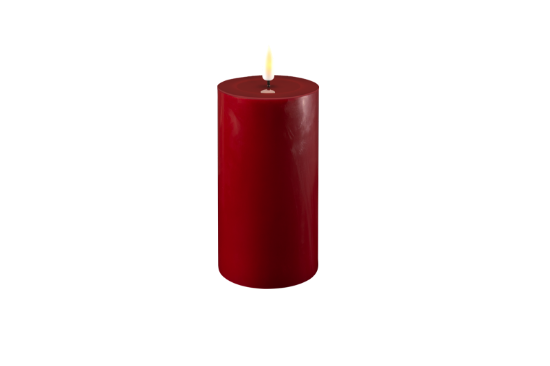 Deluxe kubbelys LED 15 cm mørk rød