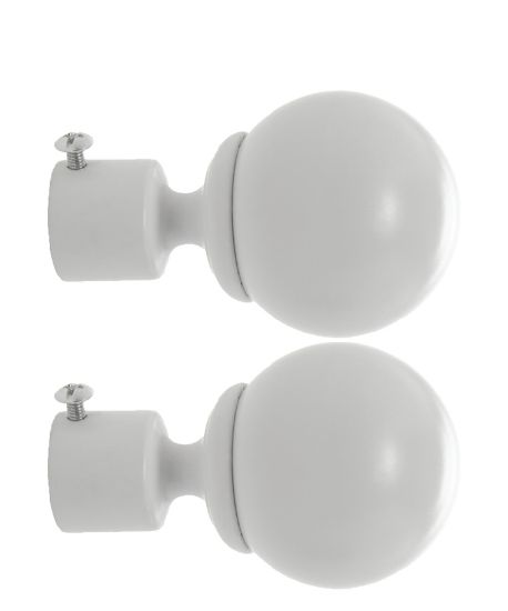 BALL ENDESTYKKE 16/19 2PK HVIT