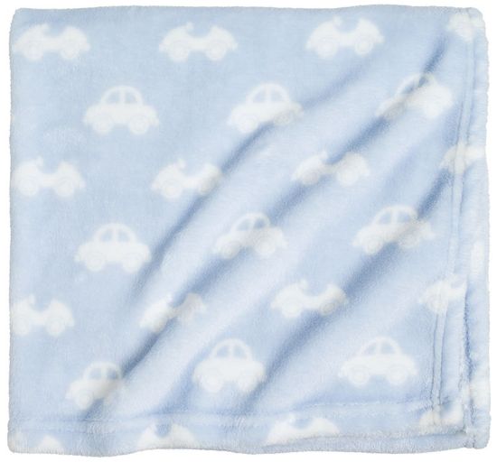 Auto flanellfleece 70x100 blå