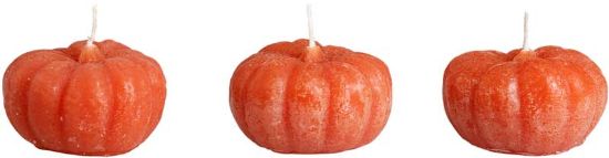 Gresskar lys 3 pk. orange