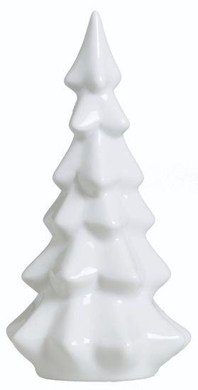 Furu juletre 21 cm hvit