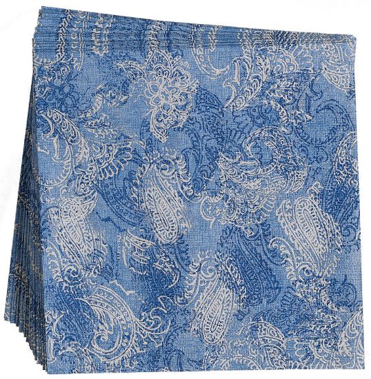Sharm serviett 33x33 blå
