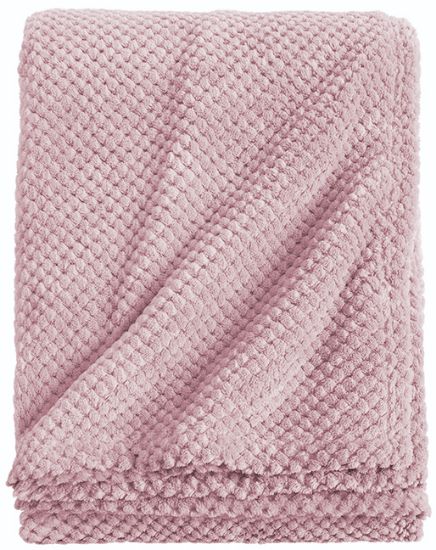 Honey pledd 130x170 lys rosa