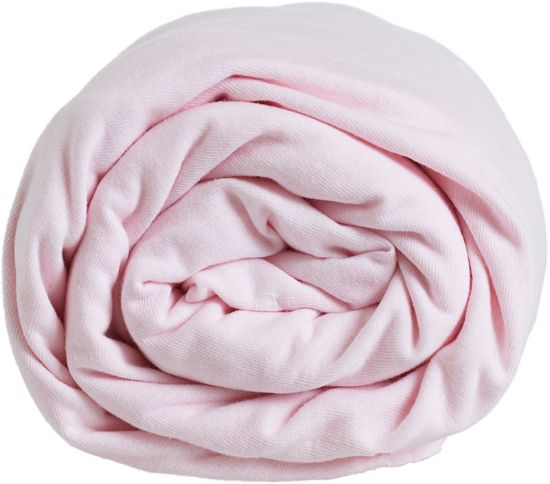 Li jerseylaken 90X200 lys rosa