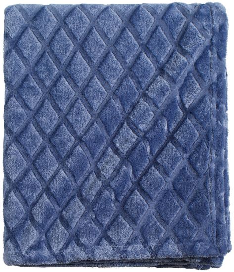 Veluria pledd 130x170 blå