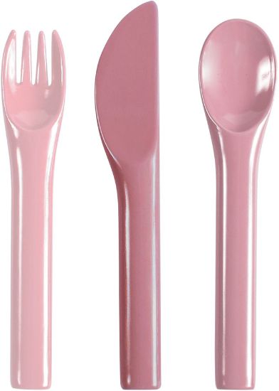Sebra bestikk melamin rosa