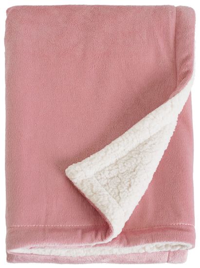 Lollo sherpapledd 70x100 rosa