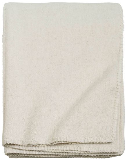 Sigve ullpledd 130x170 creme
