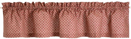 Wolly gardinkappe 250x45 rød