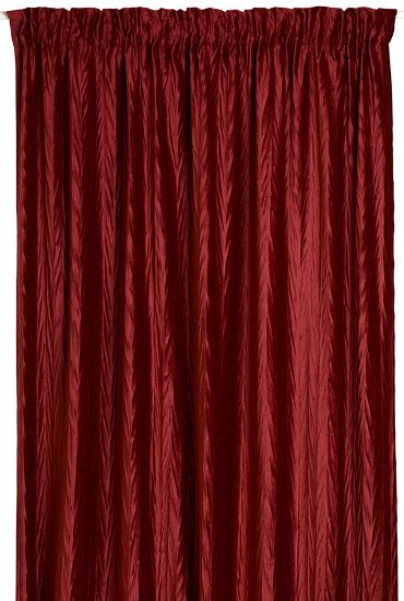 Crush gardin 140x230 mørk rød