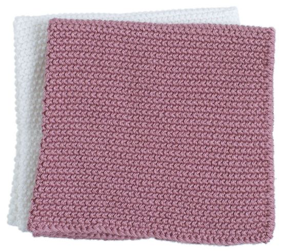 Perle 2pk klut rosa/cream