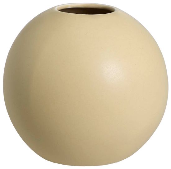 Sirkel vase 10 cm gul