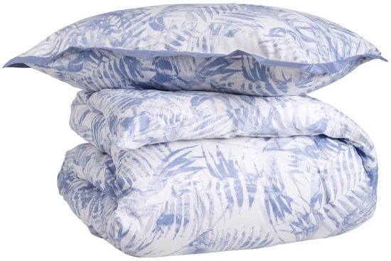 Mouline sateng 140x200 dueblå