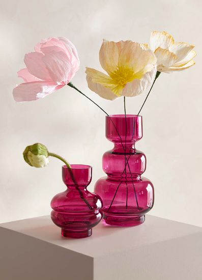 Como vase 15 cm cerise